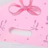 Durable Pink Bows Print Plastic Storage Bags For Jewelry Accessories Rainy Day Protections Pouches