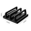 Dual-Slot Adjustable Vertical Laptop Stand Abs Plastic 4In1 Design Space-Saving For Macbook Chromebook Surface Hp Dell Book Ipad