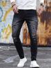 Petit de Français Men's Distressed Skinny Jeans, Chinos, Casual, Vintage, Bootcut, Loose Fit, Size D-48 (Size 30, Standard, Blue)