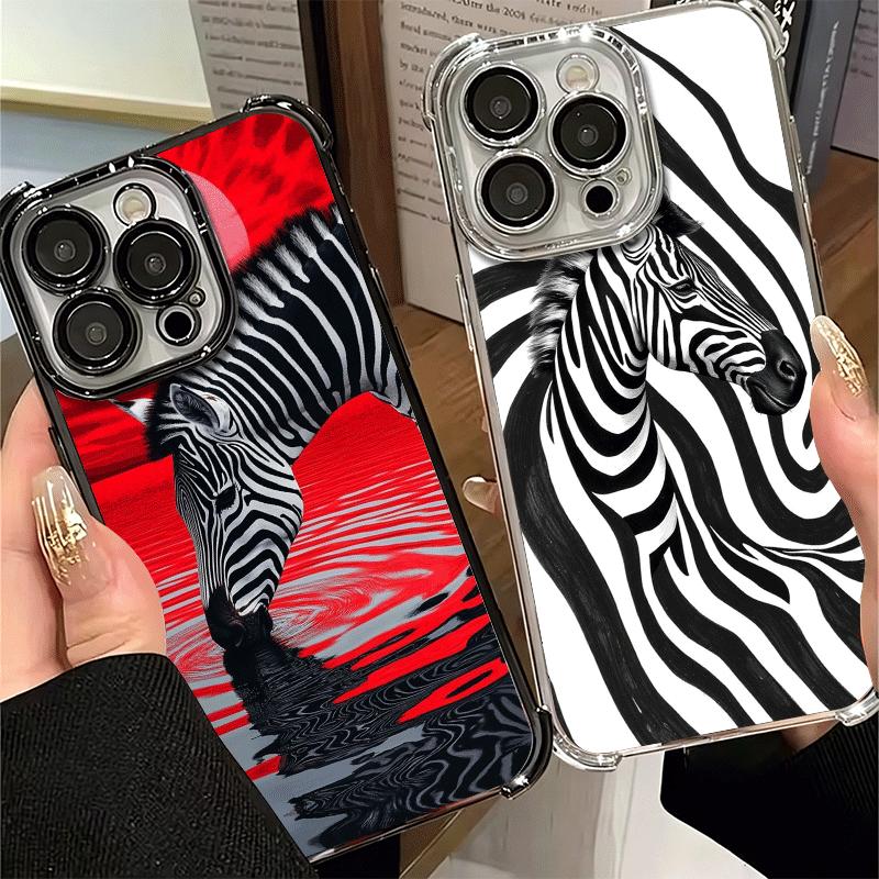 Zebra Stripe Black White Soft Phone Case For Xiaomi Poco X7 X8 Pro Max X6 X5 X3 F8 Ultra F7 M8 M7 M5S Redmi 15C 15A 15 14C 13C 1
