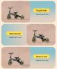 Portable Folding Tricycle with Canopy & Storage for Ages 1-6 - Multi-Form Baby Stroller Bike