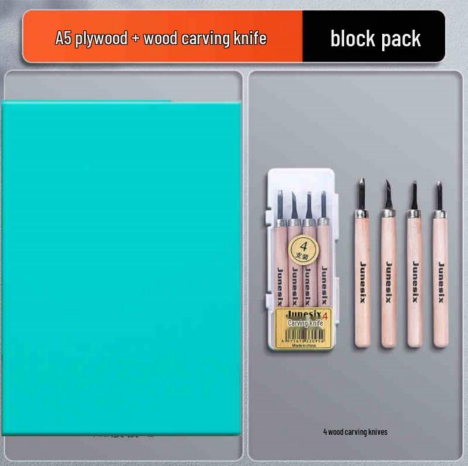 Special Edition A4/A5 Foam Board Printmaking Set: Carving Boards, Student Paints, Drawing Inks, Handmade Mat Board Tools