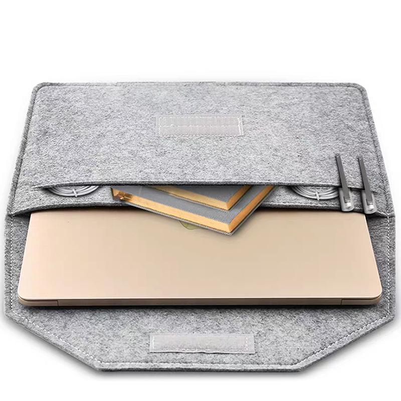 1pc/Wool Felt Bag/Sleeve Cover/12inch/13.3inch High-quality Felt Material Laptop Case For Macbook