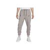 Logo Embroidered Lace-Up Casual Cuffed Knit Joggers Men Joggers Gray Brown FQ8023-272