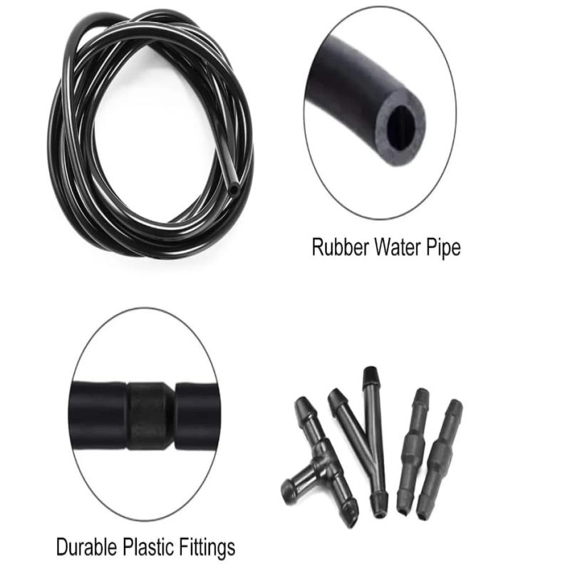 Windshield Wiper Washer Nozzle Hose With Connector Kit T Y I 3 Types Joint Windscreen Spray Jet Water Hose Fluid Tube Joiner