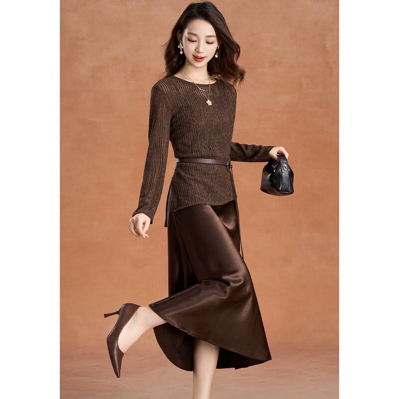 

Kabei er Women s French Hollow-Out Knit Shrug & Cami Dress Two-Piece Set 2XL