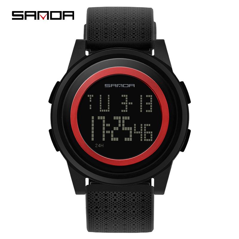 SANDA Men’s Fashionable Waterproof Multifunctional Sports Watch for Students