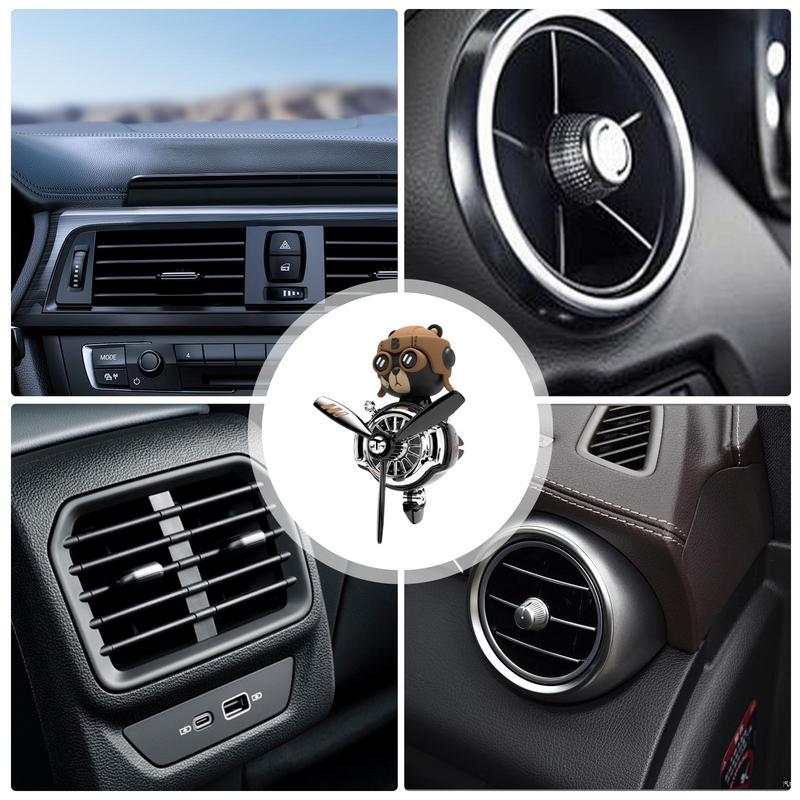 perfume Odorless ornament Auto Vent Aromatherapy Diffuser Bear Design Small Aircraft Car Fragrance Diffuser Off-Road Vehicle