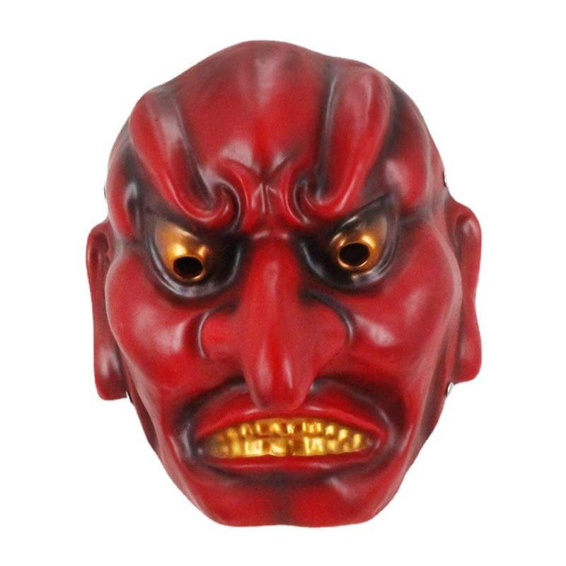 Japanische Hannya Kriegermaske Lustige Harz-Gesichtsmaske für Cosplay-Partys und Festivals