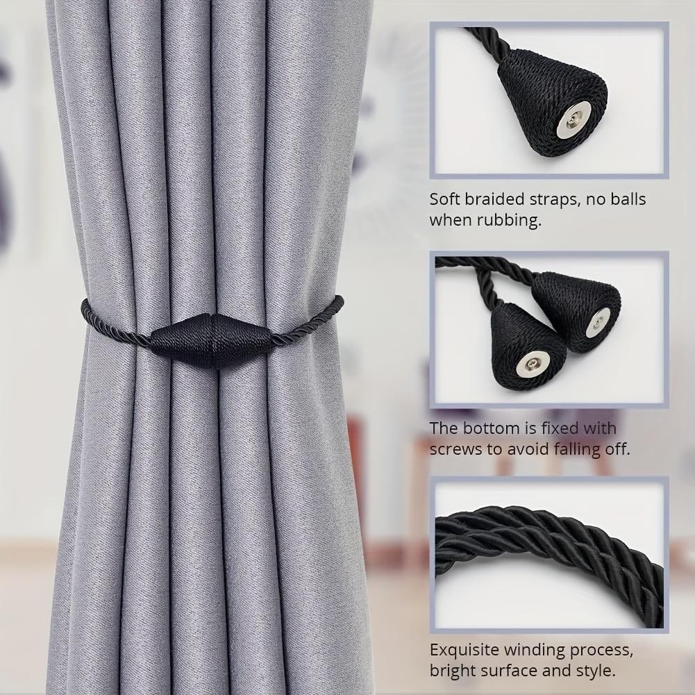 Magnetic Curtain Tieback No Drill Curtain Holder Cylinder Curtain Buckle Curtain Tie Clip Home Curtain Accessories