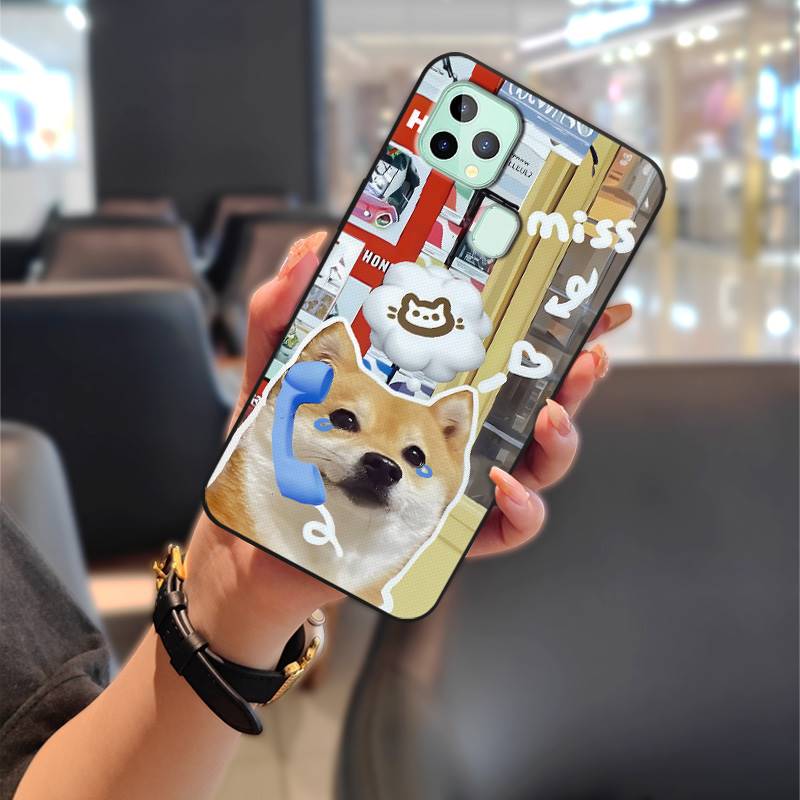 Anti-knock Cartoon Phone Case For Oukitel C22 Protective Soft Case Cute Silicone Full Wrap Couple Back Cover Waterproof