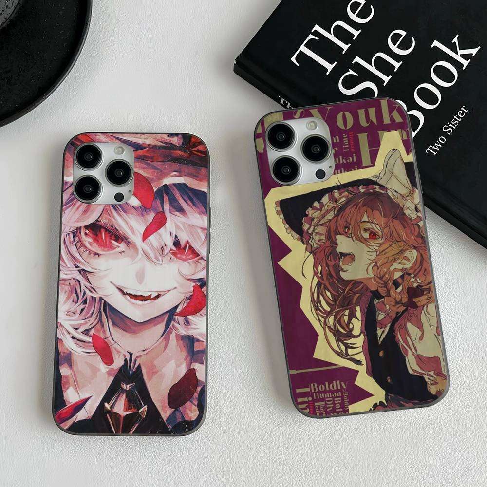 Classic Game Touhou Project For IPhone 17 16 15 11 12 13 14 Pro Max Plus Pro Corrugated Translucent Back Phone Cover