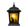 Takasho Solar Light Outdoor Alice Silhouette Lantern Black Garden Light Outdoor Indirect Lighting Waterproof Alice in Wonderland Resin/Glass/Steel TA-