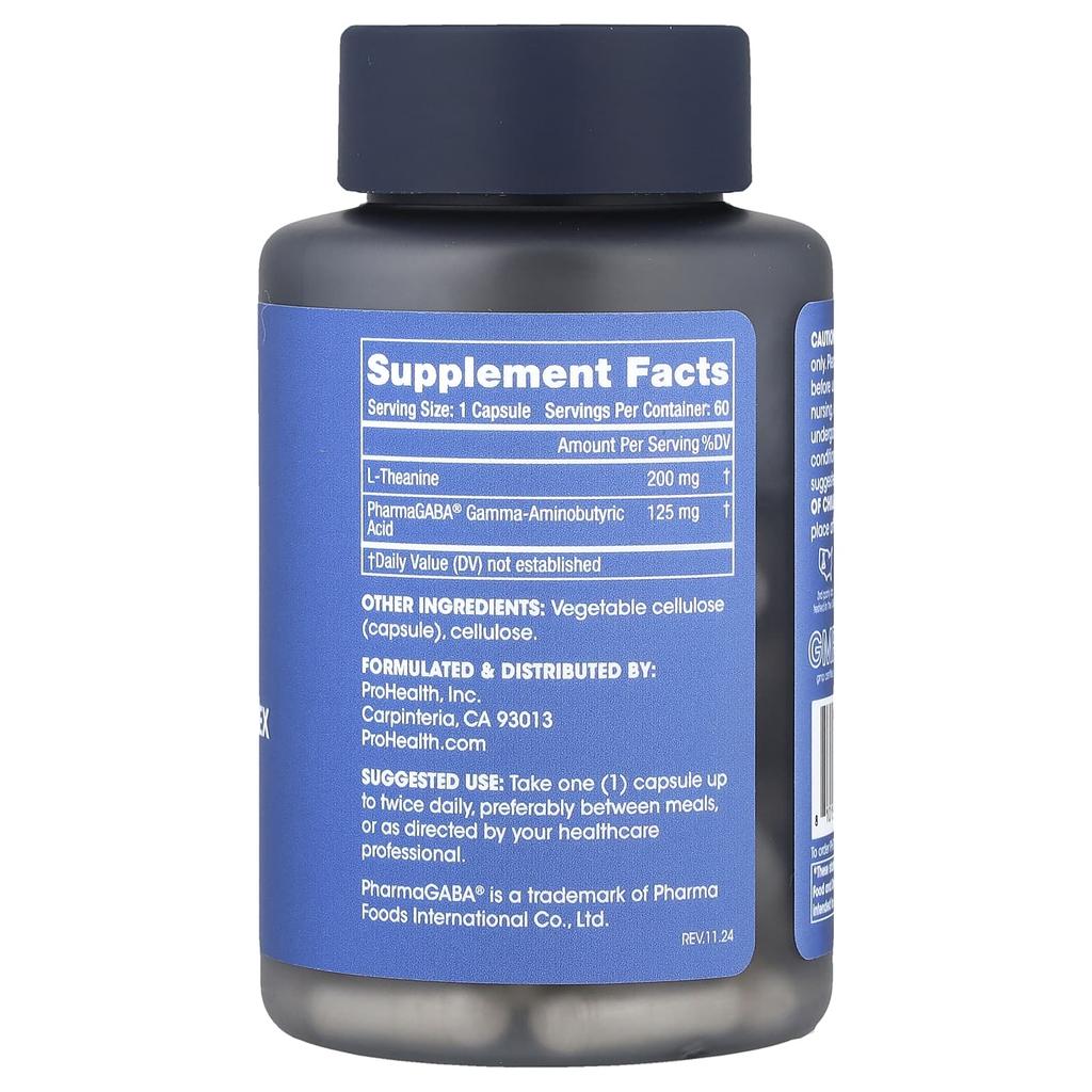 ProHealth Longevity, Gaba Calm-Plex, 60 Capsules