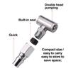 Duză de umflare a anvelopelor, duză de aer portabilă pentru pompă de anvelope, duză de aer pentru umflare a anvelopelor, duză cu filet de conectare rapidă pentru pompe de anvelope