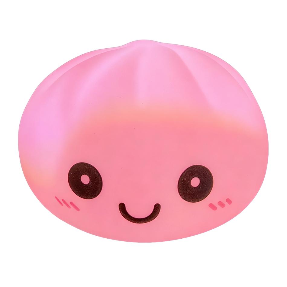Healing Silicone Dumpling Night Light, Pressable 6-Color Gradient Led Light, Office Desktop Stress Relief Gadget