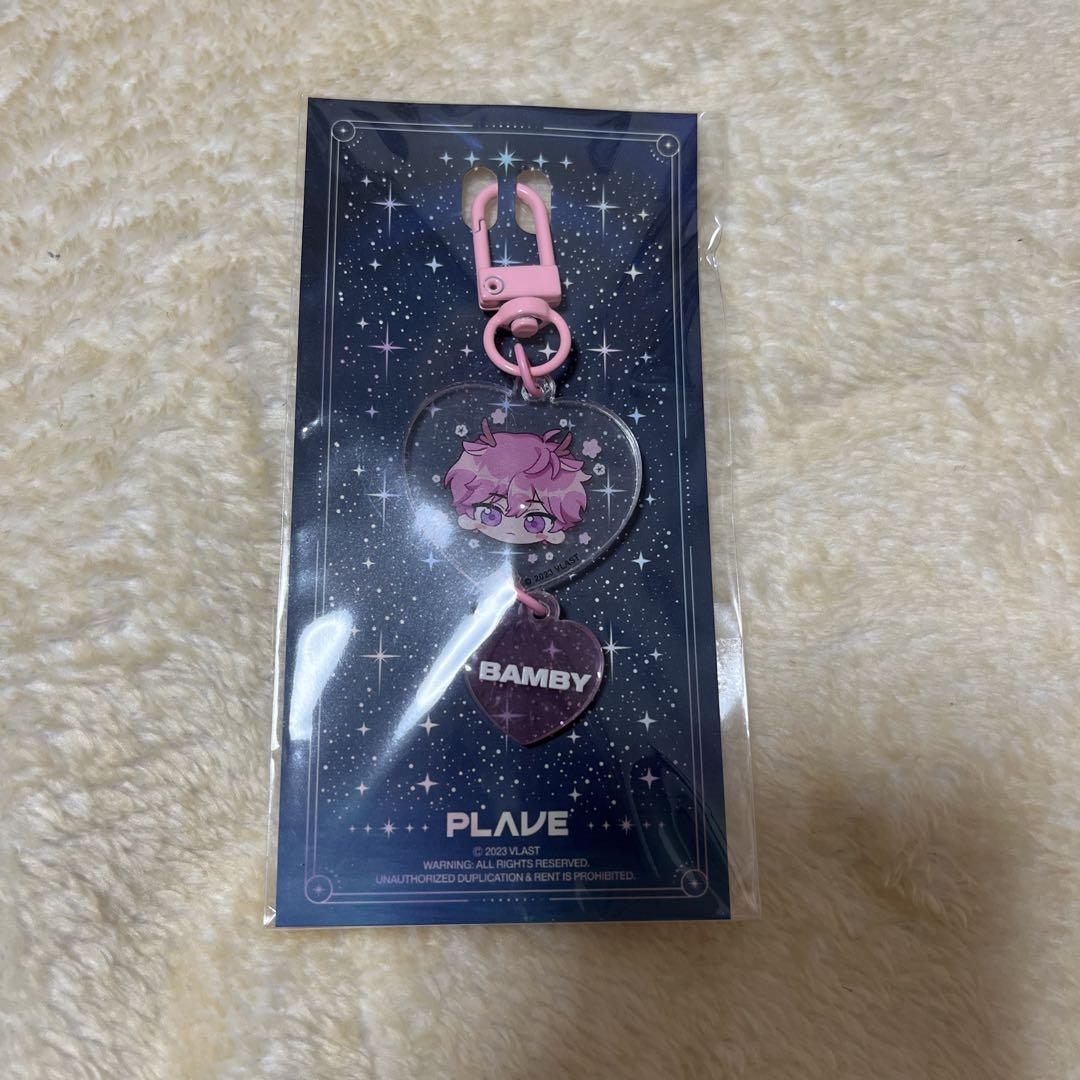 

[USED] ANIPLUS Korea Limited Heart Key Ring Key Holder plave Bambi