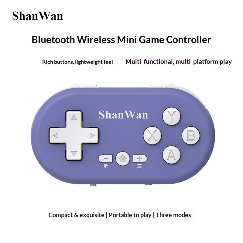 Shanwan Wireless Bluetooth Mini Slim Game Controller Q36Xdv Portable Multi Platform For Ios Android Pc Mfi Support Dual Play