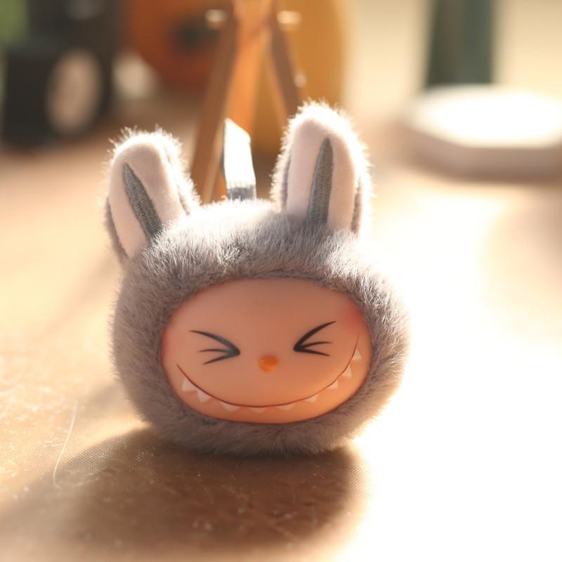 Cute Rabbit Plush Keychain Pp Cotton Stuffed Short Plush For Kids Gift