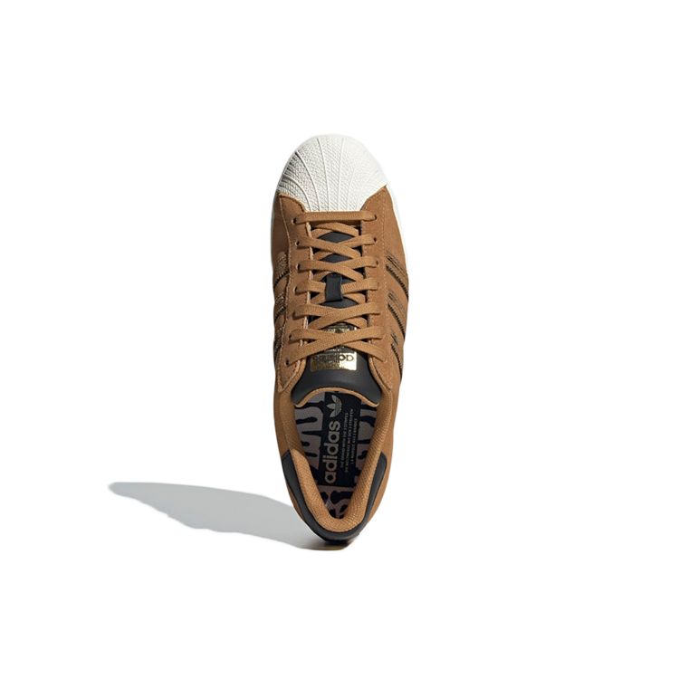 Adidas Originals Superstar Cny Animal Print Chinese New Year Tiger Year Special Edition Classic Casual Low-Top Sneakers Unisex Sneakers Brown GX2154