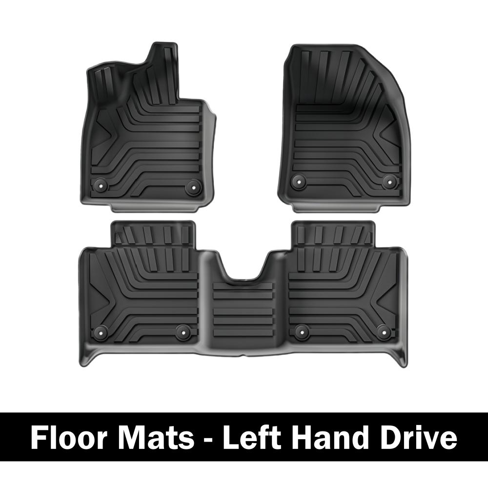 For Polestar 4 2025 2025 Floor Mats Cargo Liner Trunk Pad TPE 3D Foot Mat Waterproof Odorless Set Left Hand Drive