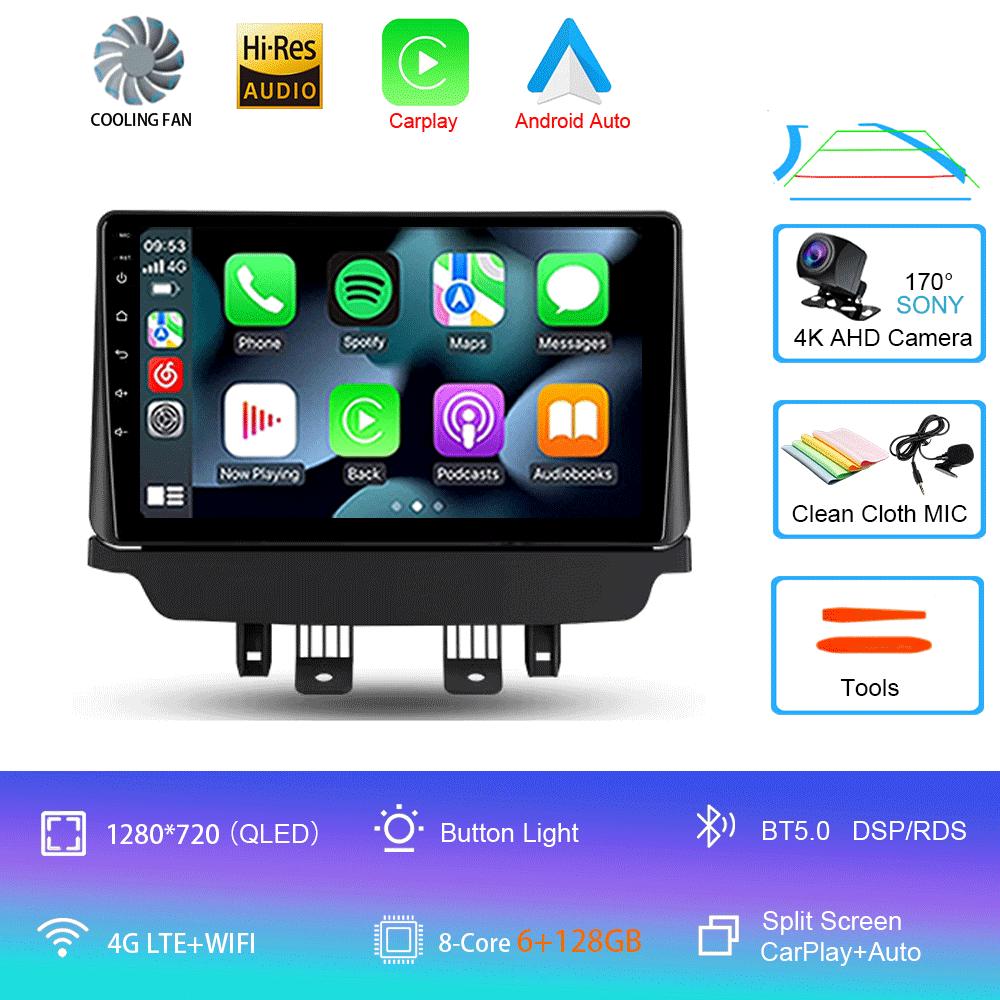 Car Radio Android 14 Carplay Auto For Mazda CX-3 CX3 Mazda 2 DK 2014 - 2021 Multimedia Player GPS Navigation 2din WIFI+4G Stereo