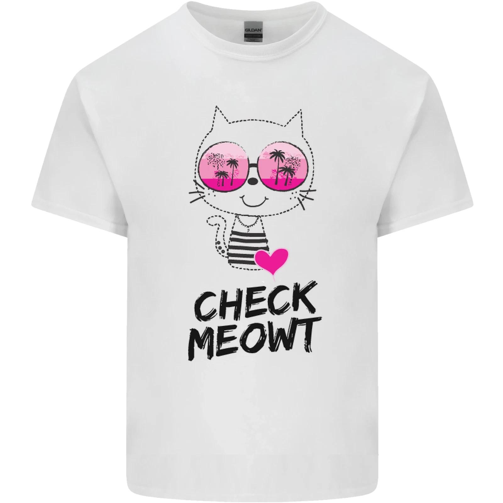 Check Meowt Kids T-Shirt Childrens L