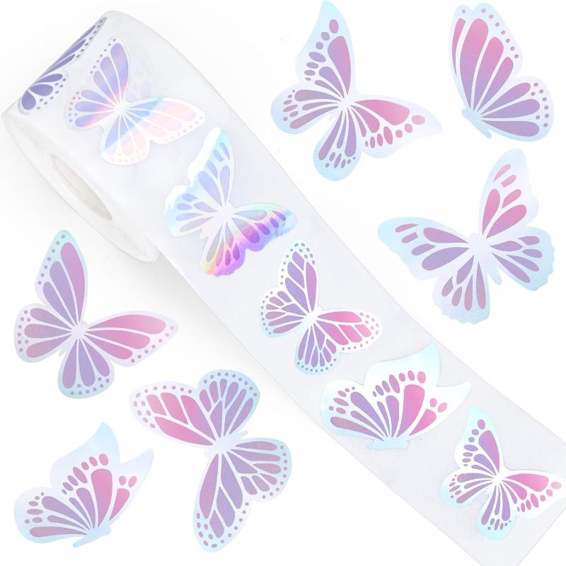 500pcs/set Glittering Flower Sticker Party Gift Wrapping Label Sticker Reward Stickers Scrapbook Stationery