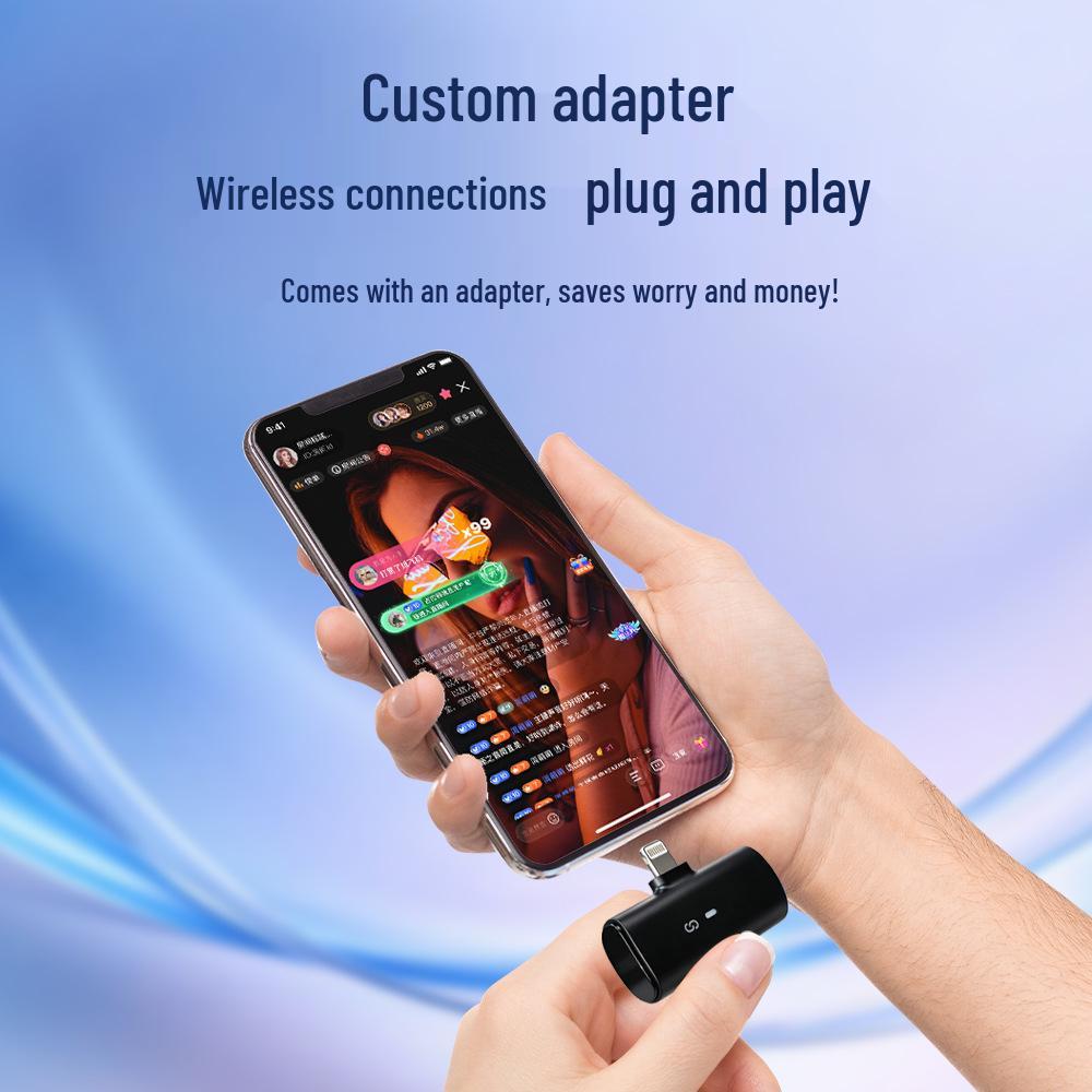 Three-in-One Wireless Headset: Sound Card, Live Broadcast, Monitoring for Outdoor Professional Use