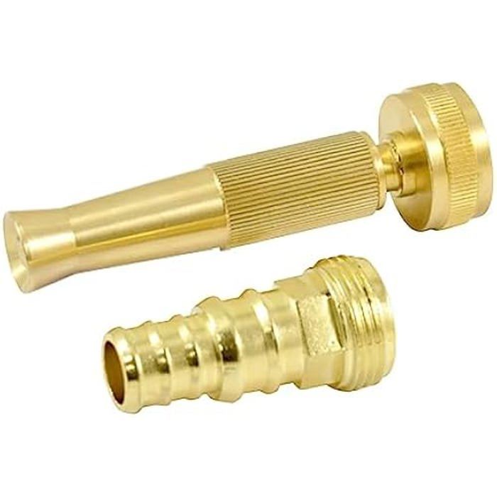 Zavlažovací pistole - FERRESTOCK - 3/4" S REDUKCÍ 15A20MM - Mosaz - Nastavitelný průtok - Úspora vody