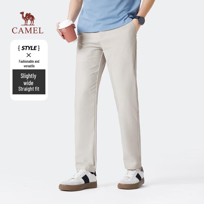 Camel Men's Straight-Leg Anti-Wrinkle Casual Pants