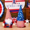 Adorable Plush Independence Day Decor Star Doll With Striped Hat For Festive Styling