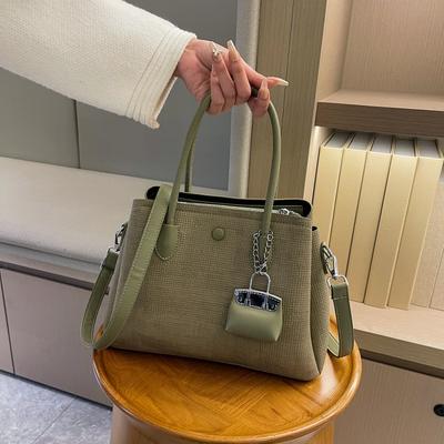 Tendência de Bolsa da Moda Bolsa Feminina Bolsa de Ombro Versátil Bolsa Transversal Bolsa de Mão Mulheres Tote Satchel Feminina