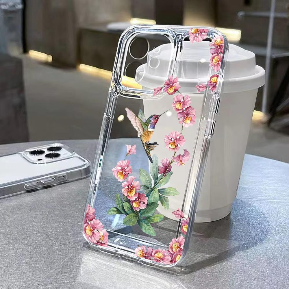 Cute Little Daisy Flowers Clear Phone Case for iPhone 17 Pro Max 16 15 Pro 14 13 12 11 XR XS 17Air 16 Plus Silicone Cover