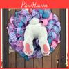 Easter Bunny Decorative Flower Wreath Outdoor Courtyard Hanging Wall Holiday Theme Prop