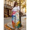 Women's Standard Size Fashion Trendy 3D printing oom Print Wide-Leg Pants,Comfortable and Suitable for All Seasons