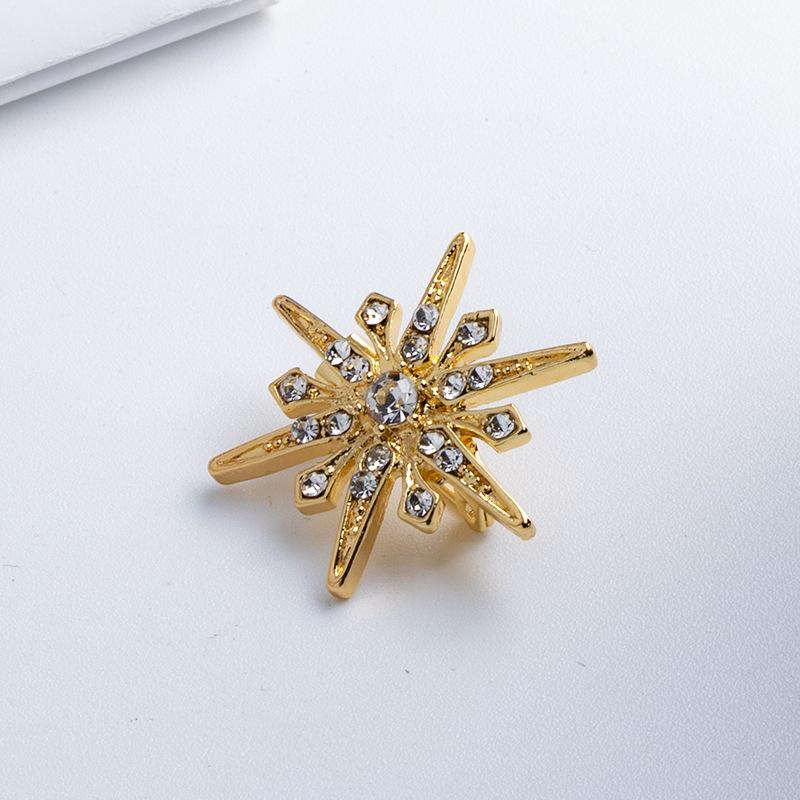

Металлическая брошь-звезда, булавка с кристаллами, булавка на лацкан мужского костюма, рубашка, корсаж, воротник платья, роскошные ювелирные изделия для женщин, аксессуары
