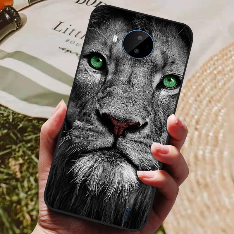 For Nokia C20 Case Soft TPU Silicone Cartoon Back Cover for Nokia C20 Plus Phone Cases TPU Black Bumper for NokiaC20 C 20 Plus