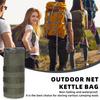 Taktische Wasserflaschentasche Reise Sport Wasserflaschenhalter mit Kordelzug Offene Oberseite und Netzboden Befestigung an Rucksack Weste Gürtel