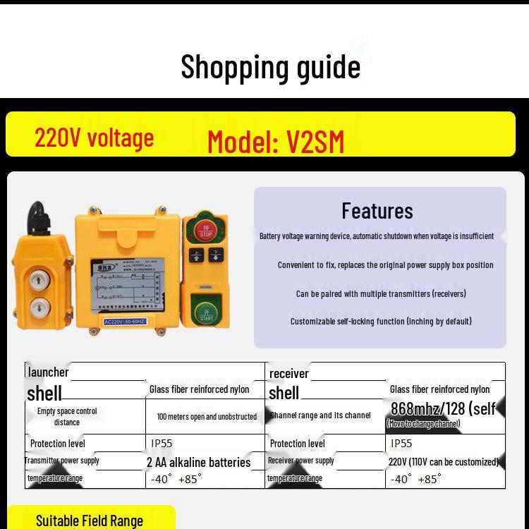 220V/380V Wireless Remote Electric Hoist Motor for Small Overhead Crane/Winch