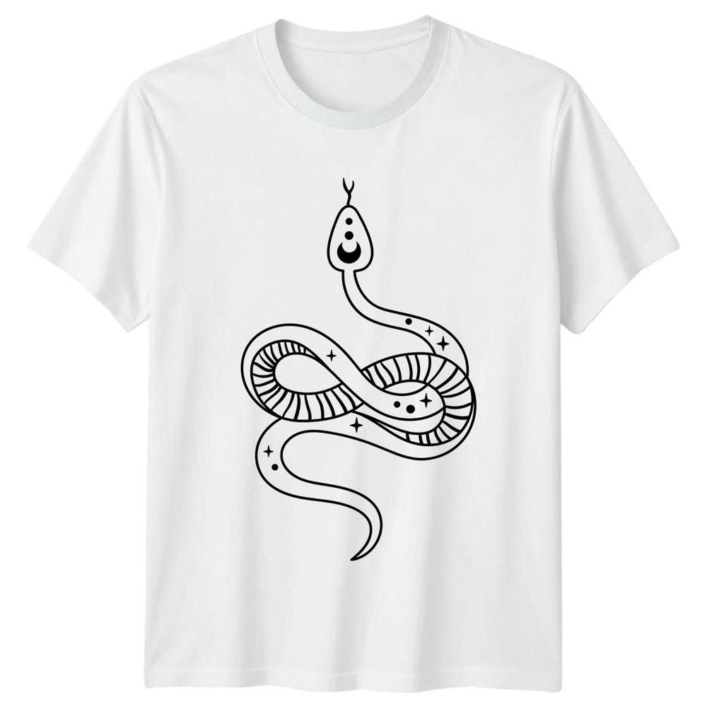Mystical Serpent Celestial Creature Bohemian TShirt Celestial Serpent S