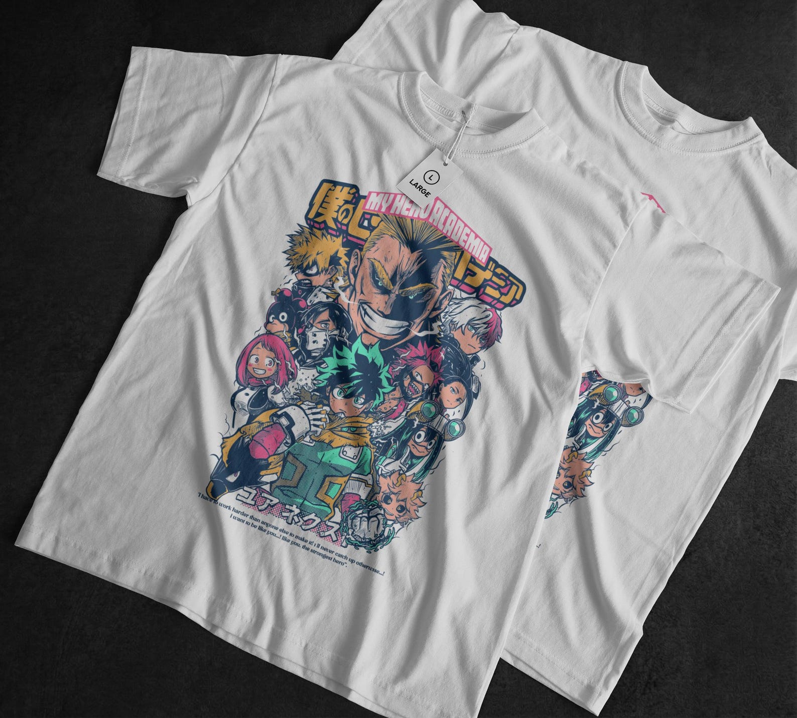 Unisex Anime Graphic Tee, Shonen Style, Japan Pop Culture, Hero School Theme, Manga Reader Audience, Gift for Student, Streetwear, Clothing 160
