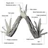 12 IN 1 Multifunction Folding Plier Stainless Steel Outdoor Camping Survival EDC Tool