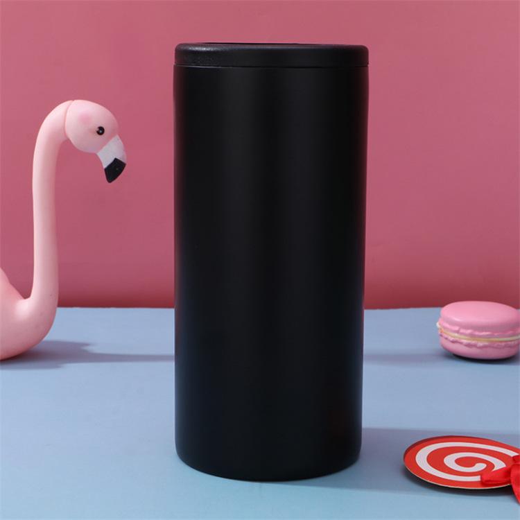 12oz Can Cooler Universal Stainless Steel Insulated Mug Lightweight Efficient Beverages Can Cooler for Home Outdoor