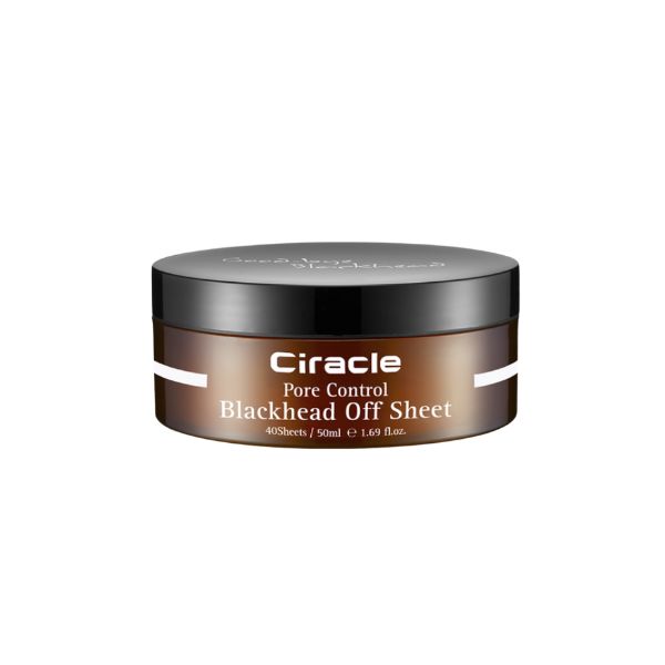 Ciracle Pore Control Blackhead Off Sheet (40 Sheets) - Gentle Sebum & Blackhead Melting Treatment