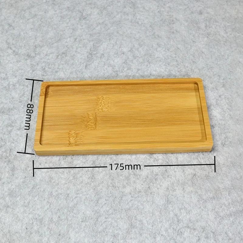 Multi Bamboo Tray Wood Saucer Flower Pot Tray Cup Pad Coaster Plate Kitchen Decorative Plate Creative Coaster Coffee Cup Mat
