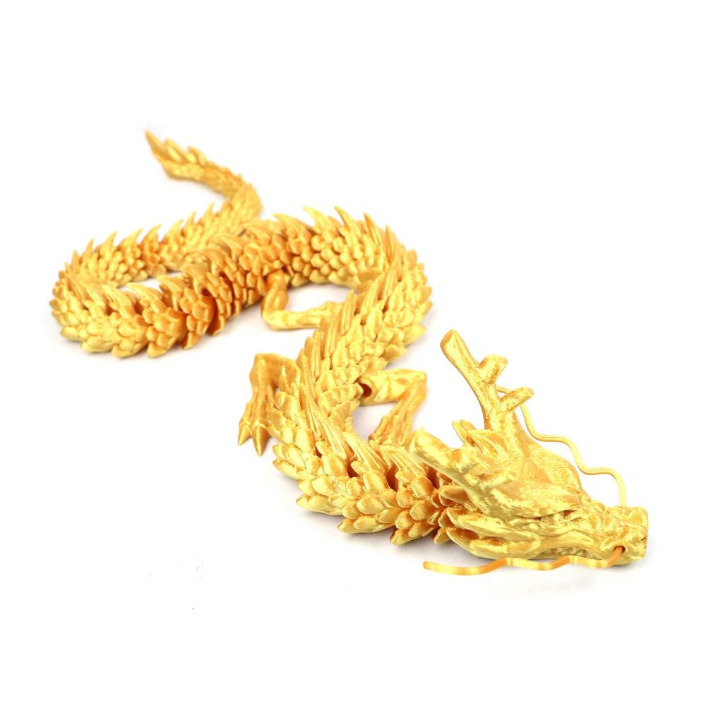 3D Printed Articulated Chinese Dragon Egg Ornament - Toy Figurine Gift Handicraft