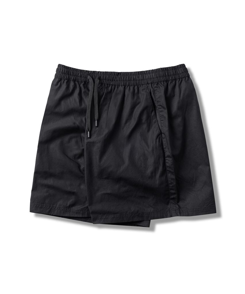 BASIC HOUSE Cotton String Band Half Pants Black Lzhp3104 (A Type)