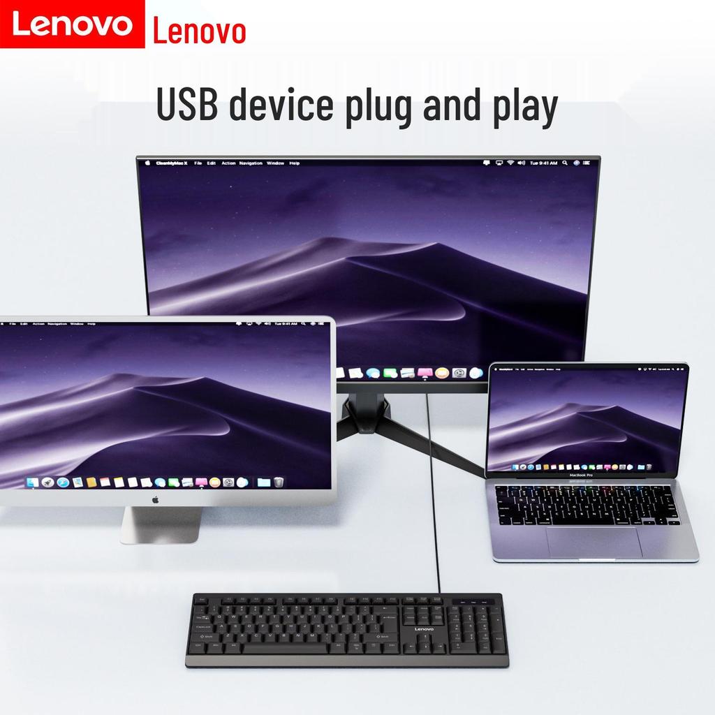 Lenovo Slim Ergonomic USB Keyboard with Micro-Arc Keycaps