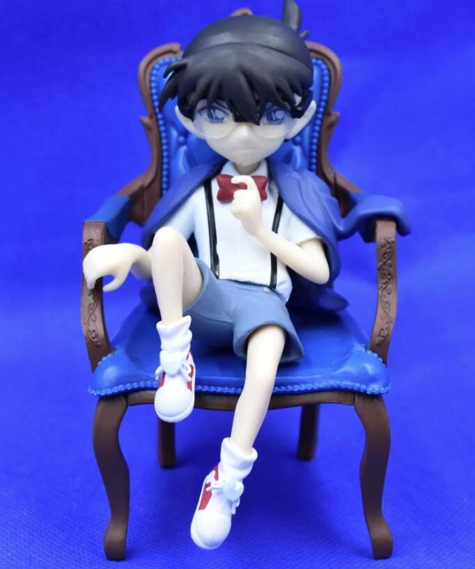 Anime Detective Conan Haibara Ai Anita Haile Sit on Chair Model Figure Toys